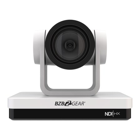 Bzbgear Universal 1080P FHD PTZ 12X NDI/HDMI/SDI/USB 3.0 RS232/485 Live Streaming Camera White BG-UPTZ-ND12X-W